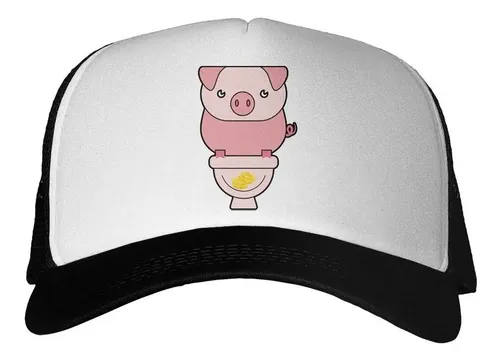 Gorra Chanchito En El Baño Monedas