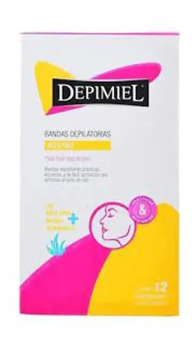 Bandas Depilatorias Rostro Todo Tipo Piel X 12u Depimiel