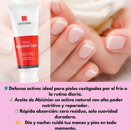 Crema De Manos Lidherma Intensive Care Reparadora Piel Seca