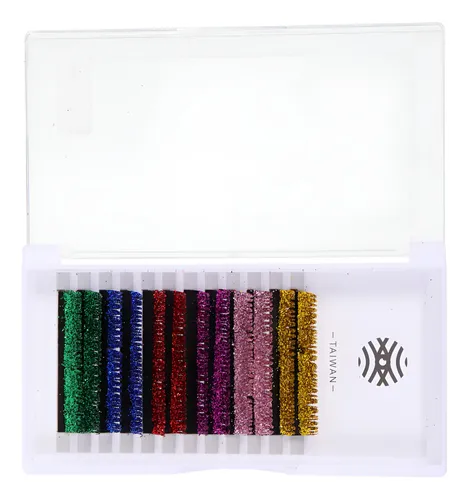 Sm 6 Pares De Pestañas Con Purpurina De Colores Para B1