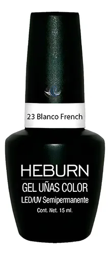 Esmalte Gel Led/uv 23 Blanco French Semipermanente Heburn