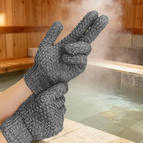 Guantes Exfoliantes Evridwear Para Ducha Con Mango Largo
