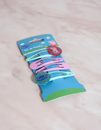 Set Hebillas Peppa Pig Accesorio Para El Pelo Original