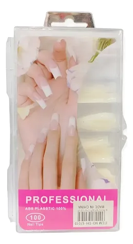 Uñas Postisas Por 100 Unidades Professional