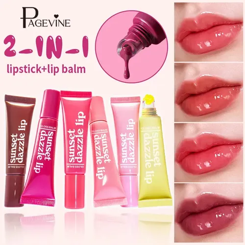 Brillo Labial Hidratante Efecto Espejo 6 Colores