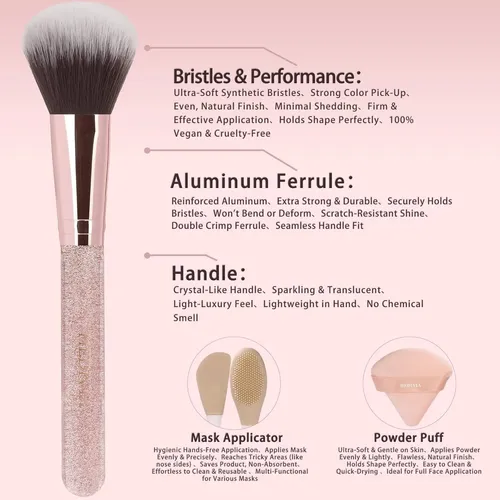 14 Pcs Makeup Brushes Set Professional Synthetic Foundation