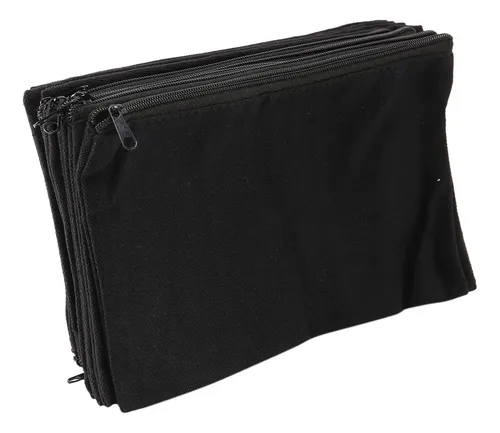 100 Bolsas De Lona Con Cierre, Bolsas De Maquillaje De Lona,
