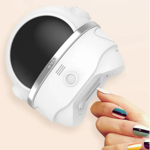 Cortauñas Eléctrico Para Manicura Y Pedicura, Color Blanco