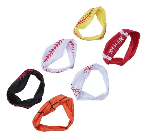 Diadema Deportiva Para El Cabello, 6 Unidades, Elástica