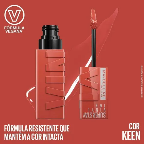 Batom Líquido Superstay Vinyl Ink Keen 4,2ml Maybelline