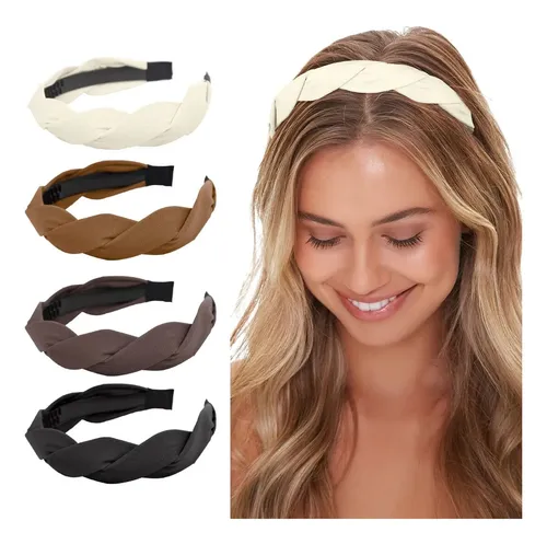 J Diadema Trenzada De 4 Piezas For Mujeres Y Niñas _