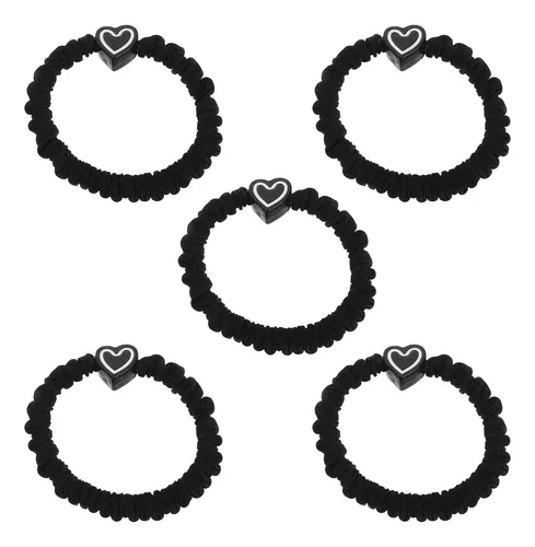 5 Units Of St. Mary’s Heart Shaped Hair Ties