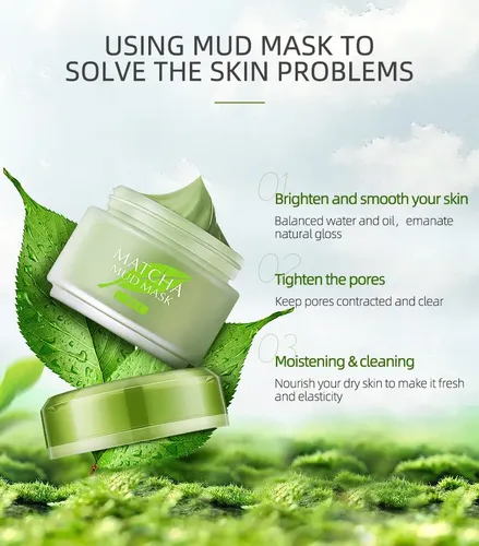 Laikou Matcha Mud Mask: Brillo Natural Y Efecto Detox 85g