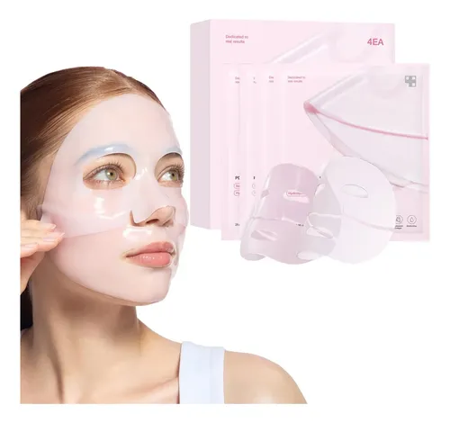 X1 Mascarilla De Hidrogel De Colágeno Rosa Hidrat Reaf 4ea