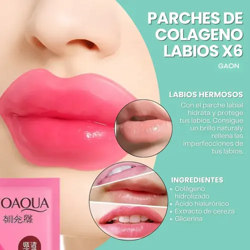 Parches Para Labios Hidratantes 6un Marca Gaon Skincare Mascarilla Nutritiva Reparadora