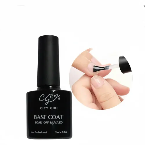 Base Coat Marca City Girl De 7ml. Uv/led Transparente