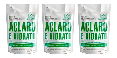 Polvo Decolorante Issue Blanc Nature X700 Gr X 3 Unidades
