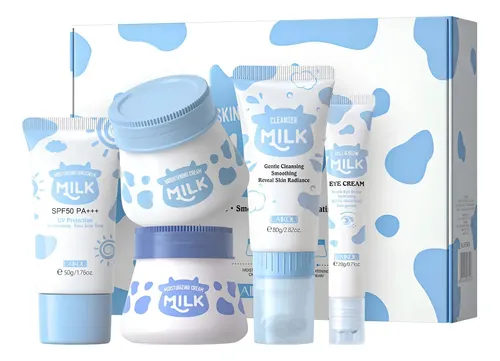 Q2026new Set De Cuidado Facial Leche 5pcs Laikou Piel Suaveg