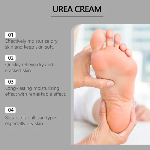 Creme Esfoliante Para Cuidados Com Os Pés Com Uréia 100g 1pc