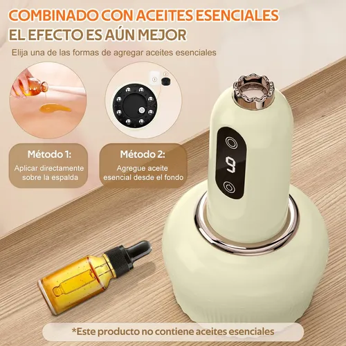 Aa Masajeador Eléctrico Ventosa Y Calor