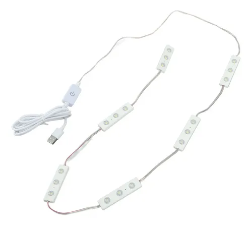 Espejo De Maquillaje Led, Tira De Luz, Apta Para Ojos, 6 Fil