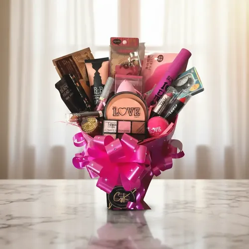Set Maquillaje Ramo Regalo Quinceañera Aniversario 15 Años