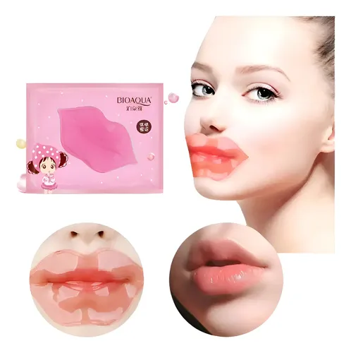 Mascarilla Colageno Para Labios 10 Pzs Rosa