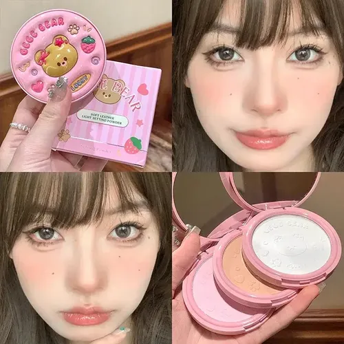 Polvo Compacto Fijador Sellador De Maquillaje Gege Bear