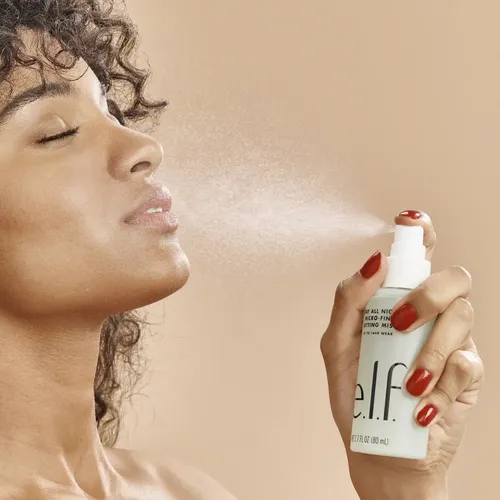 E.l.f Spray Fijador Maquillaje 80ml | Micro Fino E Hidratant Tono Del Primer Verde Claro