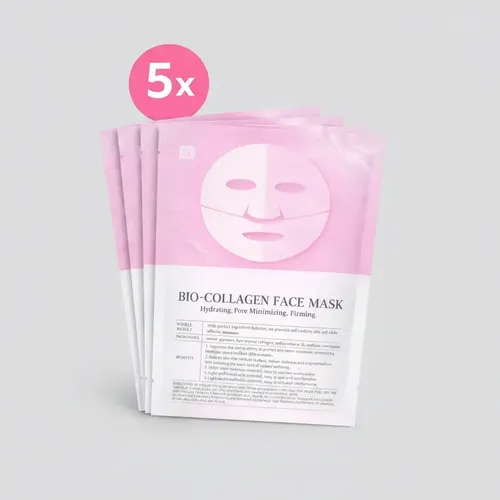 Pack X5 Mascarilla Facial Bio Colágeno Hidratante