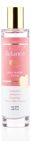 Rose Water Tonic, Natural Skin Cleansing Solution, Pink,