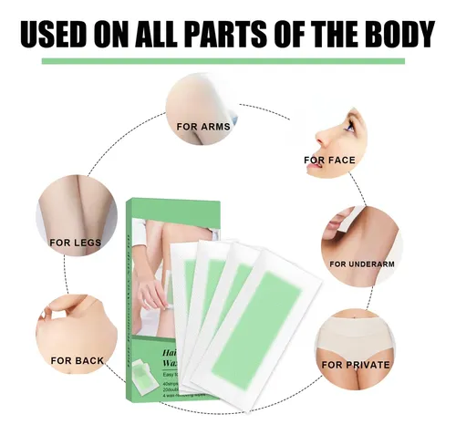 Tiras Depilatorias Para Piernas Y Cuerpo Bandas Depilatorias