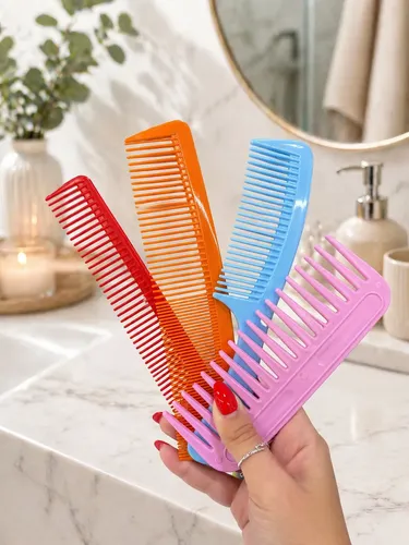 Peine Cabello Set X 4 Zeva Cosmetics
