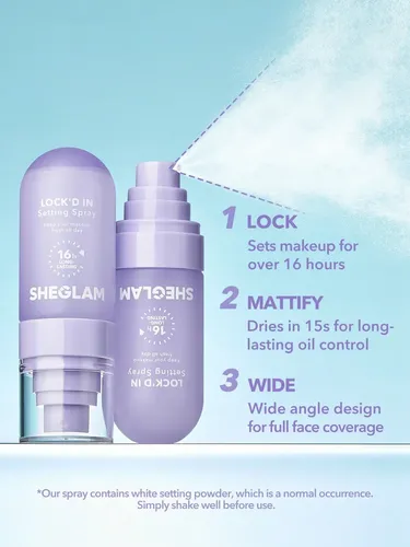 Sheglam Lock’d In Spray Fijador De Maquillaje Mate Duradero