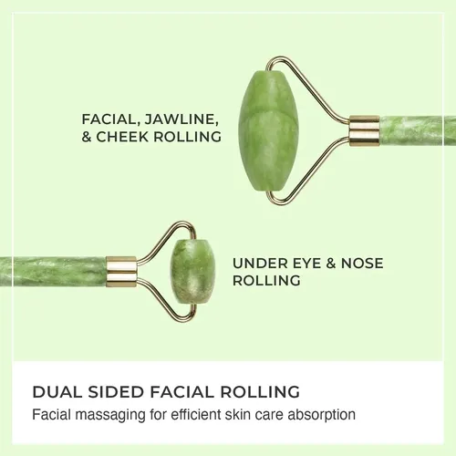Rodillo Facial Jade Natural Verde Premium Antiarrugas