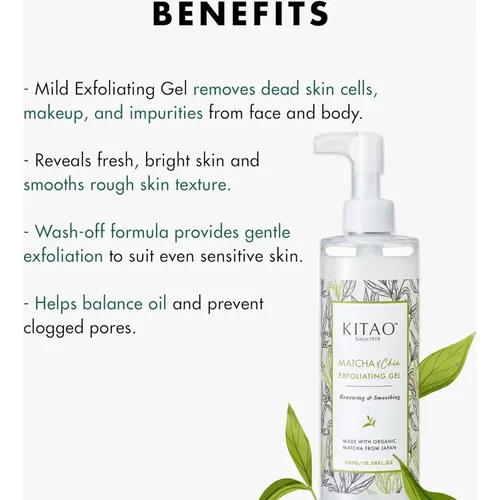 Exfoliante Corporal Y Facial Kitao Con Matcha Y Acai 313 Ml