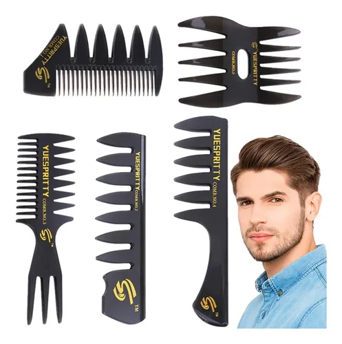 Set X 5 Peines Profesionales, Peinado, Textura