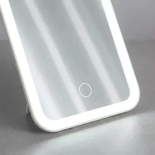 Espejo P/ Maquillaje C/ Luz Led 3 Modos Usb Recargable Luz Portátil Tocador Cosmética Diseño Moderno