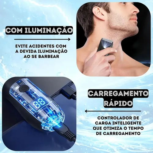 Afeitadora Eléctrica Íntima 2 En 1 Para Hombre