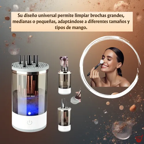 Limpiador Eléctrico y Automático de Brochas de Maquillaje USB