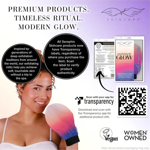 Guante Exfoliante Premium Coreano Seraphic Summer Glow 1ud