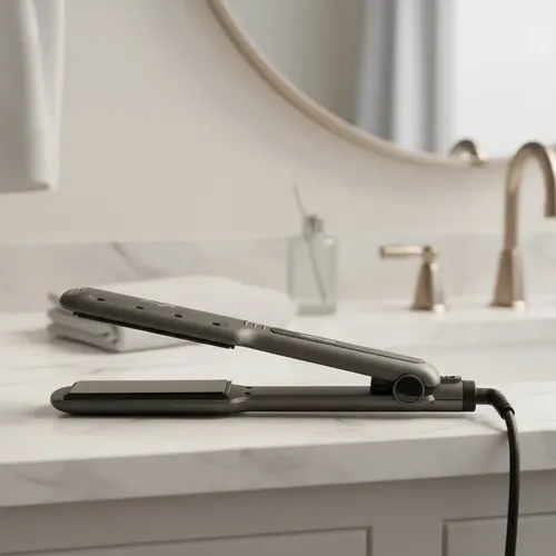 Duga Plancha Para Cabello Humedo Y Seco D207 Metalizada