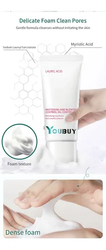 Limpiador Facial Blanqueador, Control De Manchas Y Grasa