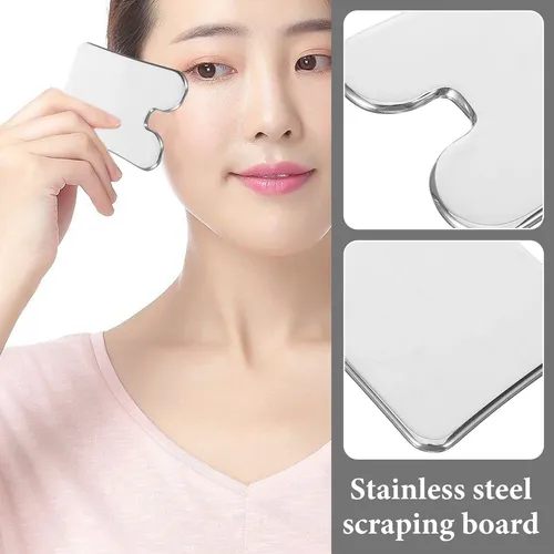 Stainless Steel Face Scraper Gua Sha Facial Massage Tool