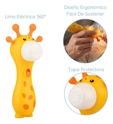 Lima Eléctrica Para Uñas De Bebé Criant Modelo Jirafa