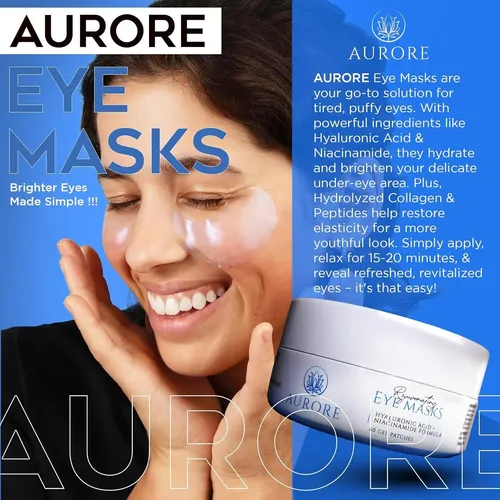Parche Para Ojos Aurore Con Ácido Hialurónico Y Colágeno