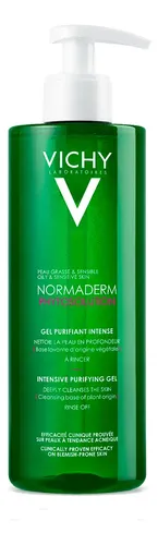 Gel De Limpieza Vichy Normaderm de 400 mL Vichy día/noche para piel grasa de 400g 18+ años