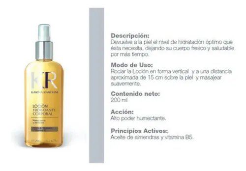 Karina Rabolini Locion Hidratante 200 Ml – Vitamina B5