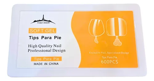 Tips Para Pies Press On Paris Night Transparente X600u