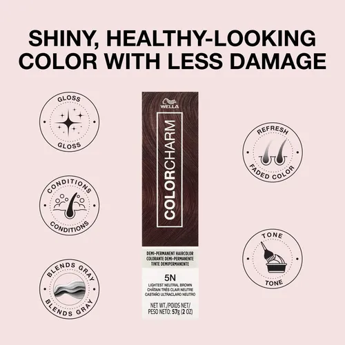 Tinte De Pelo Semipermanente Colorcharm, 2 Onzas